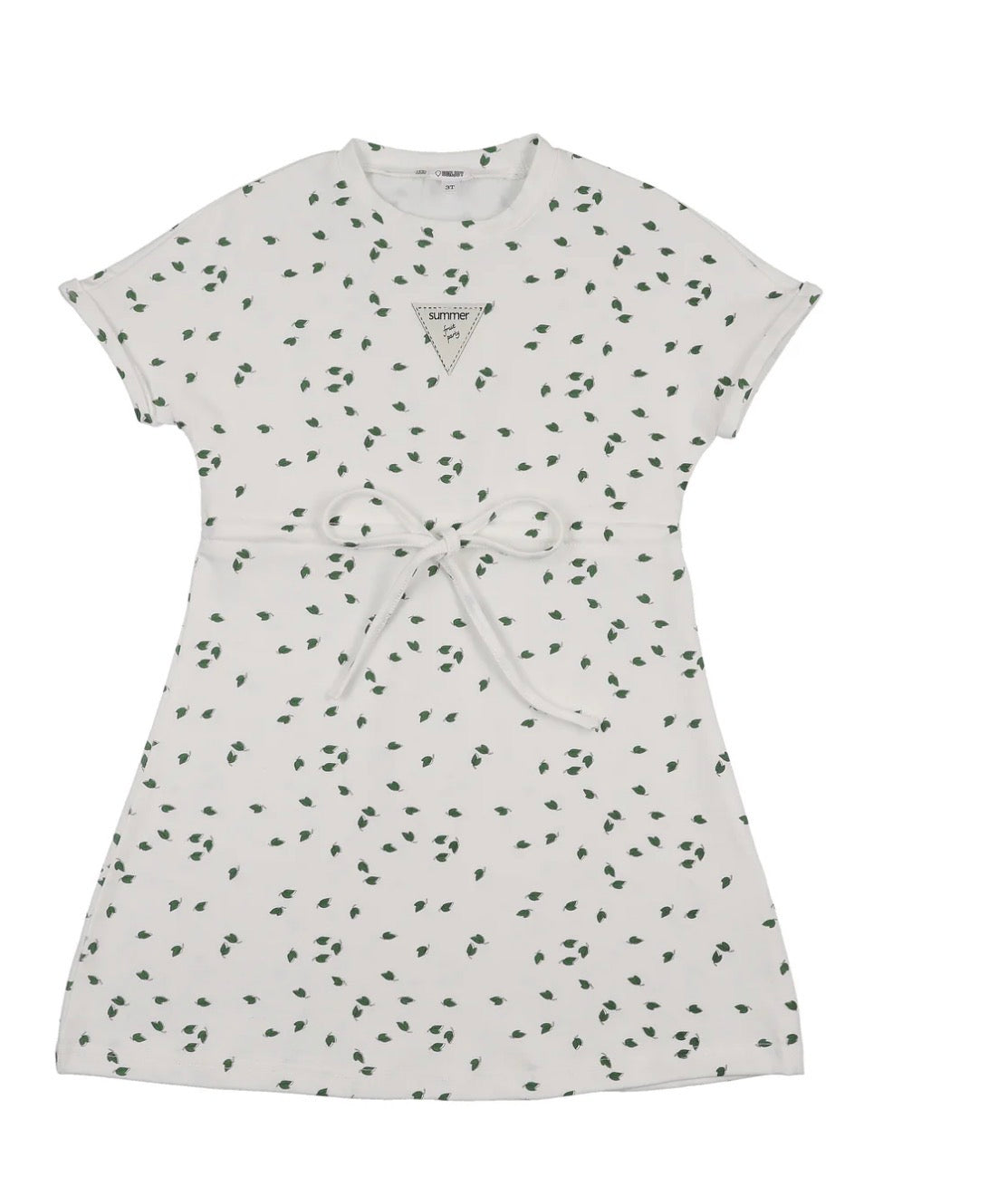 Green Fruit Party short sleeve dress