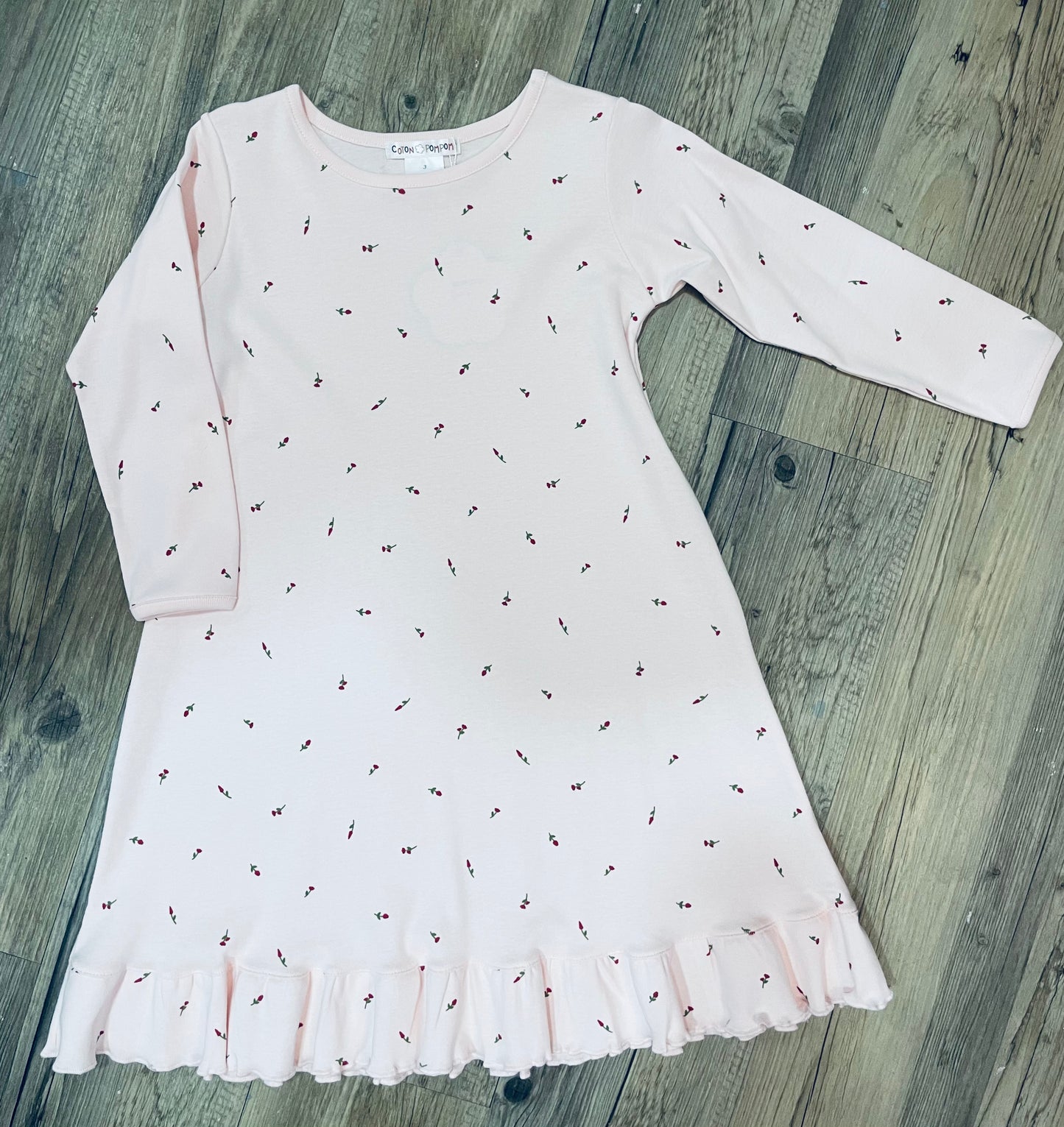 Mini Posey Pink Pajama Dress