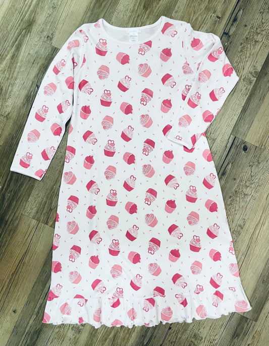 Creamy Cupcakes Pajama Dress