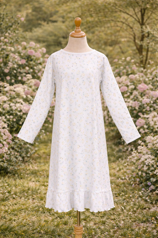 Serene Floral  Pajama Dress