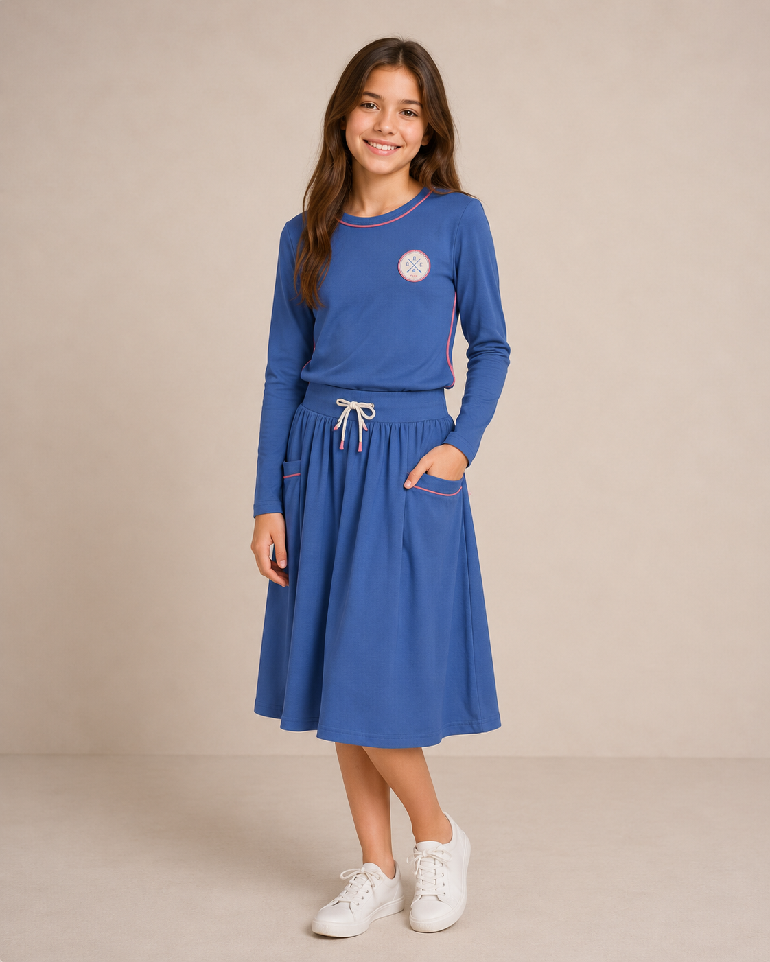 BLUE BOAT CREW SET 3/4 SLEEVE