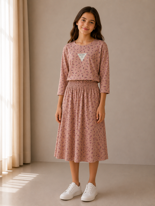 Pink floral Fruit Party set