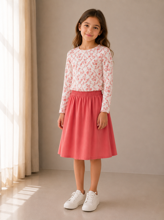 Coral Vine  floral set