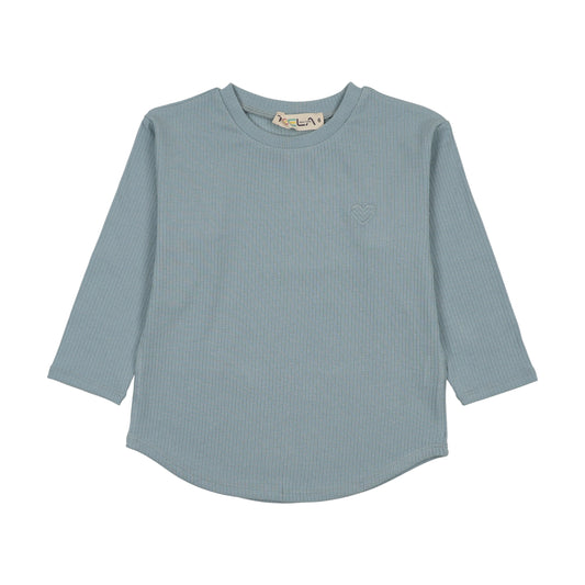 Powder Blue Ribbed Set