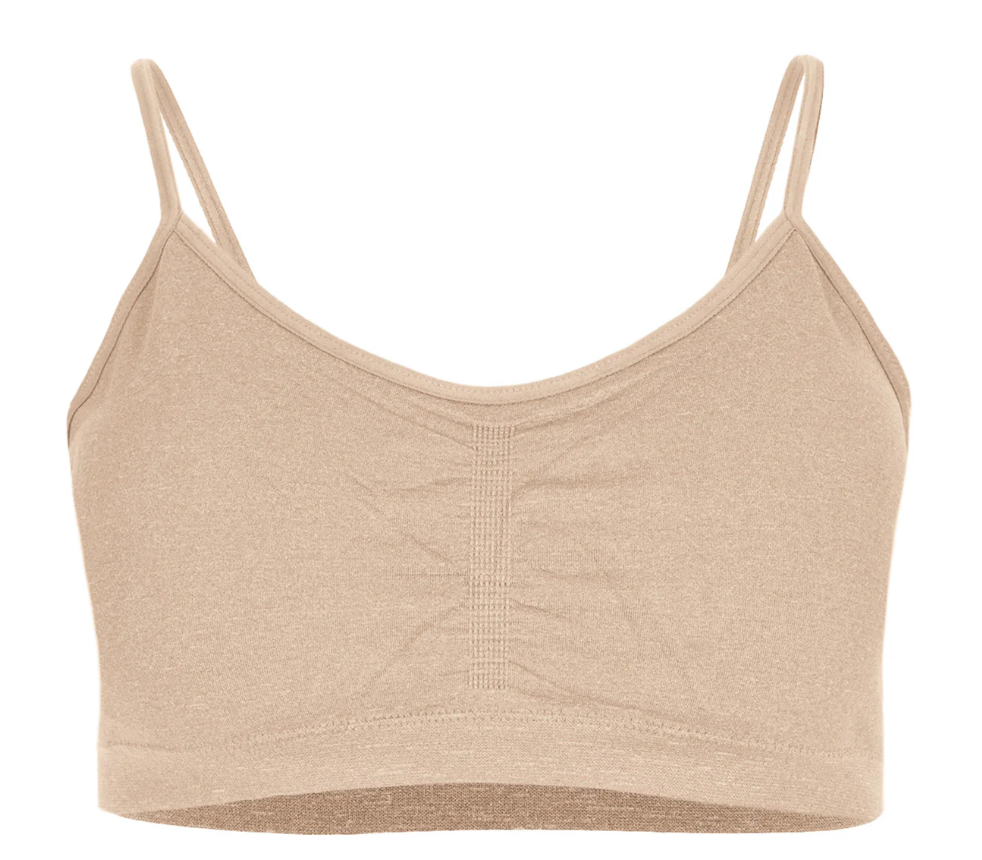 Girls' 2 Pair Pack Gathered Front Cup Training Bra